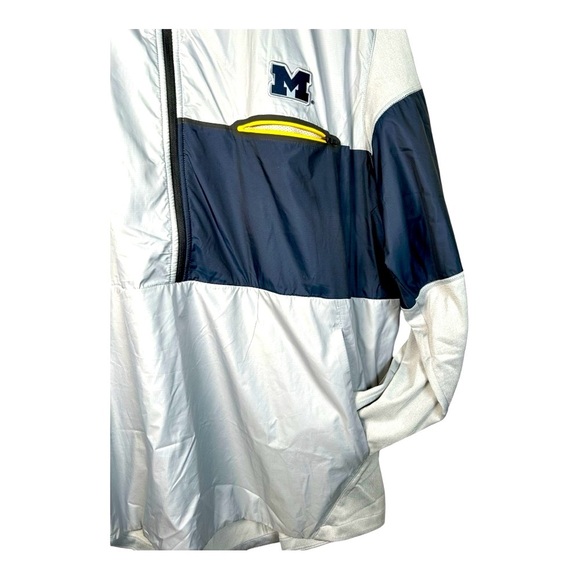 Michigan Wolverines Nike Dri Fit 1/2 Zip Jacket Mens XXL Gray - Picture 7 of 11